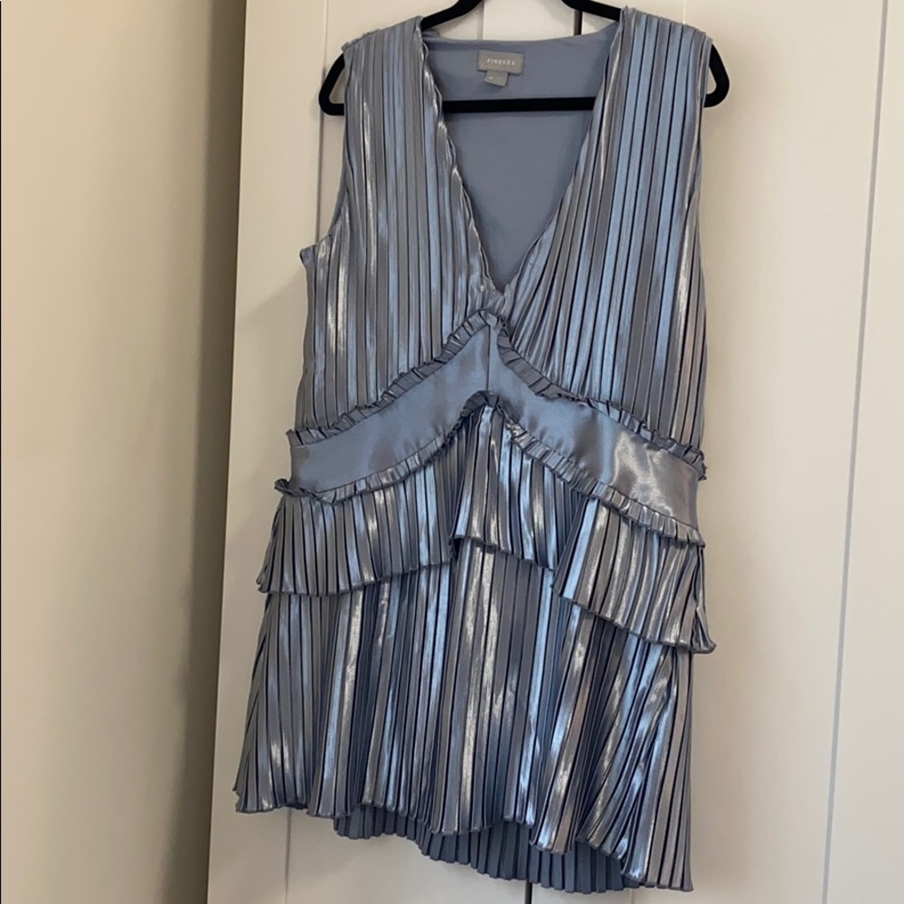 Finders Keepers pleated metallic dress